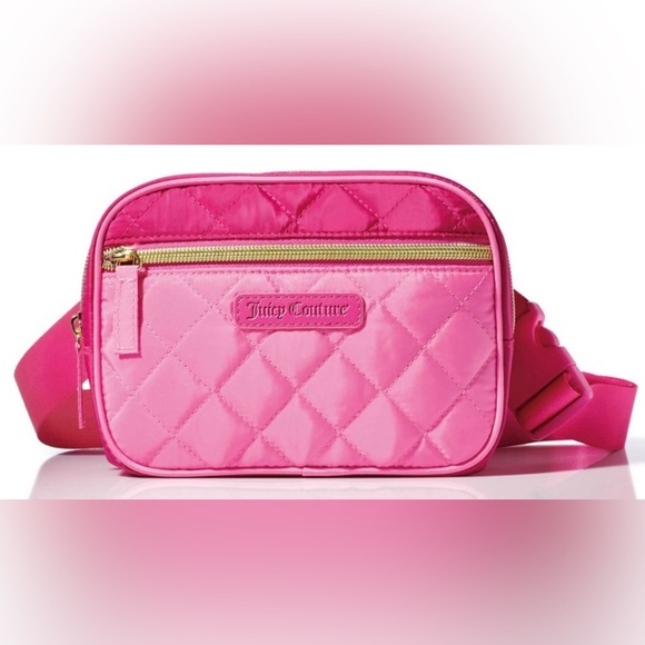 Juicy Couture Handbags - Juicy Couture Pink Quilted Women's Belt Bag. NWT.